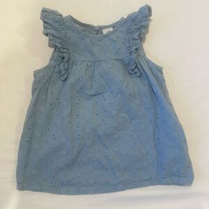 H&M baby eyelet shirt. 18M